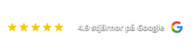 4.9 av 5 i kundbetyg